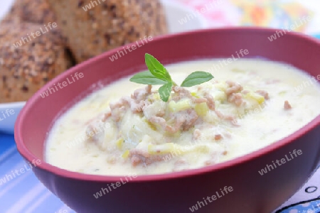 käse-lauch-suppe