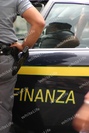 Italienischer Polizist in Rom