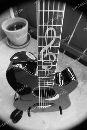 Black nd white - guitar stand                     