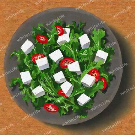 salat mit feta