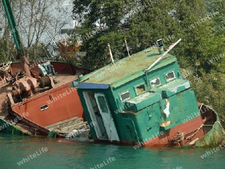 Schiffswrack auf dem Manavgat