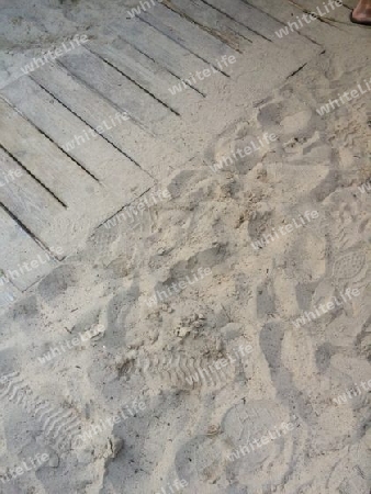 Fussabdruecke im Sand