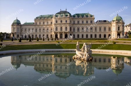Wien - Belvedere palast am morgen