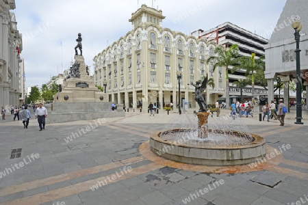 Fussg?ngerzone in der Altstadt von  Guayaquil, Ecuador, Suedamerika