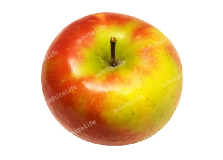 Rotgelber Apfel mit Beschneidungspfad	