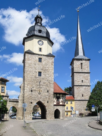 Mittelalterliches Riedtor und Jakobsturm Arnstadt