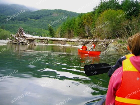 Canoeing on the Nitinat River