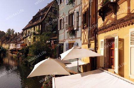the old city of Colmar in  the province of Alsace in France in Europe