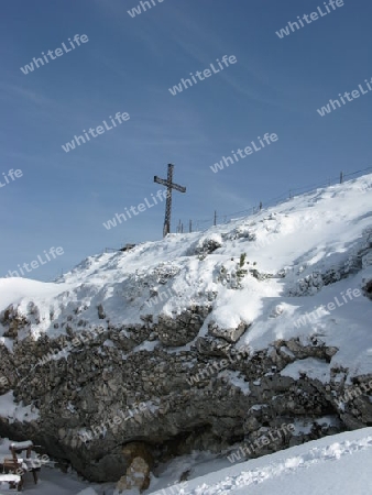Gipfelkreuz auf dem Untersberg