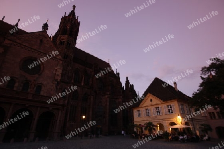  the old town of Freiburg im Breisgau in the Blackforest in the south of Germany in Europe.