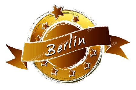 BERLIN - Banner, Logo, Symbol im Royal Grunge Style fuer Praesentationen, Flyer, Prospekte, Internet,...