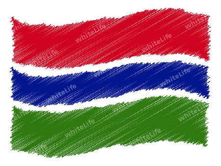 Gambia - The beloved country as a symbolic representation as heart - Das geliebte Land als symbolische Darstellung als Herz