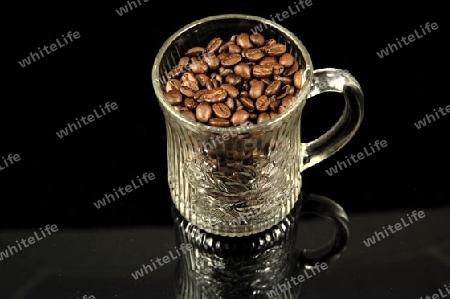 Coffee Mug on Black Horizontal