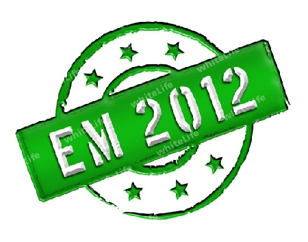 Sign and stamp named "EM 2012" for your presentation, for websites and many more.
