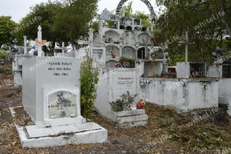 landestypischer Friedhof,  Insel Santa Cruz, Galapagos , Unesco Welterbe, Ecuador, Suedamerika