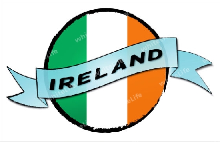 IRELAND - your country shown as illustrated banner for your presentation or as button...