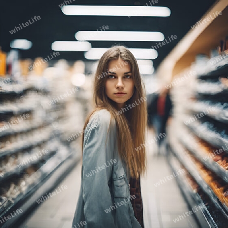 Frau beim Einkaufen