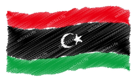 Libya - The beloved country as a symbolic representation as heart - Das geliebte Land als symbolische Darstellung als Herz