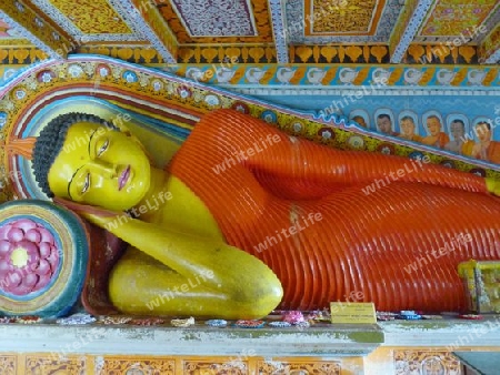 Sri Lanka - liegender Buddha in Anurathapura