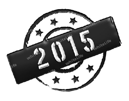 Sign and stamp named 2015 for your presentation, for websites and many more.