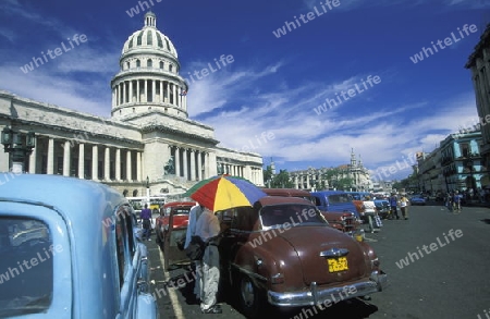 the capitolio National in the city of Havana on Cuba in the caribbean sea.