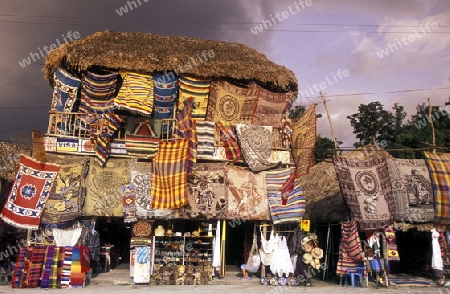 A textil shop neat the coba Ruins near the town of Coba in the Province Yucatan in Mexico.