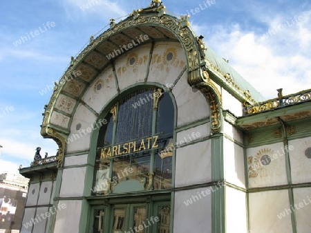 Wagners Stadtbahnstation in Wien