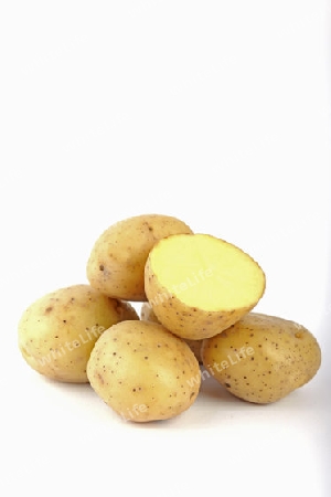 Kartoffeln, aufgeschnitten