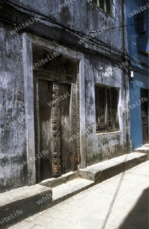 Die Altstadt von Stone Town  oder Zanzibar Town der Hauptstadt der Insel Sansibar im Indischen Ozean in Tansania in Ostafrika