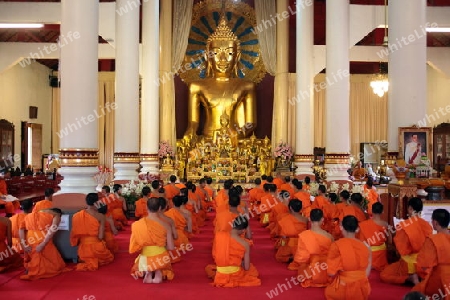 Die Architektur des Wat Phra Sing Tempel in Chiang Mai im Norden von Thailand.