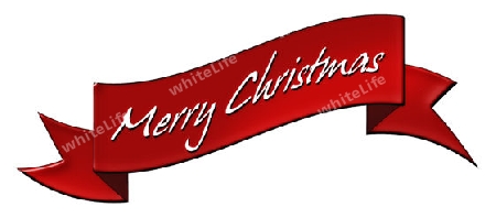 Red, fine merry christmas banner for your presentation, cards, family