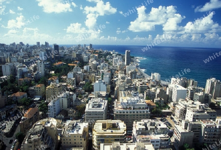 the old town of the city of Beirut in Lebanon in the middle east. 