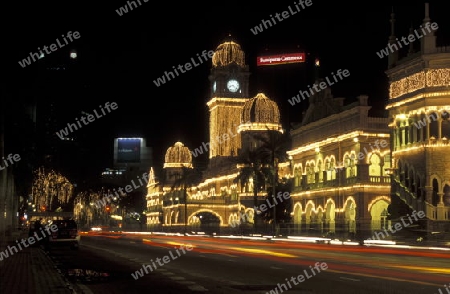 The Sultan Abdul Samad Palace at the Merdeka Square  in the city of  Kuala Lumpur in Malaysia in southeastasia.