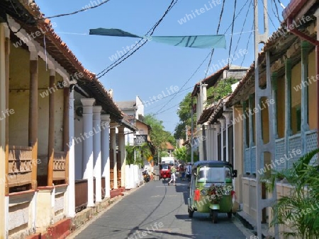 Sri Lanka - typische Strasse in Galle
