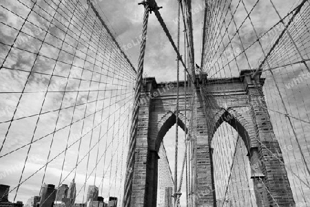 Brooklyn Bridge und Skyline