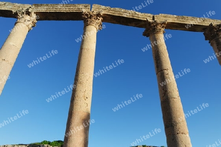 Antike Säulen, Gerasa, Jerash. Jordanien