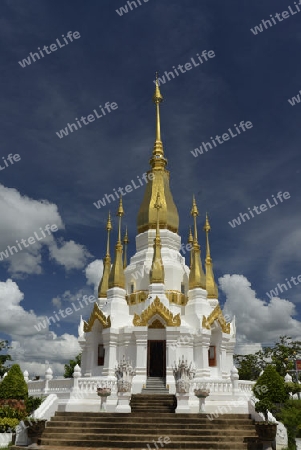 Der Tempel Wat Tham Khu Ha Sawan in Khong Jiam am Mekong River in der naehe des Pha Taem Nationalpark in der Umgebung von Ubon Ratchathani im nordosten von Thailand in Suedostasien.