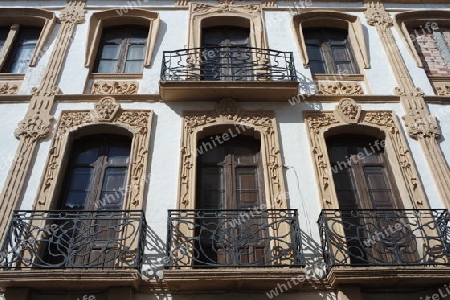 Hausfassade in Ronda, Andalusien