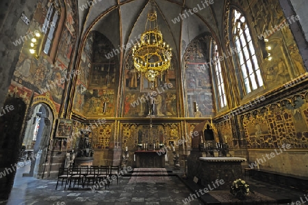 Seitenkapelle, gotischer Veitsdom, St.-Veits-Dom, Prager Burg, Hradschin, Prag, B?hmen, Tschechien, Europa