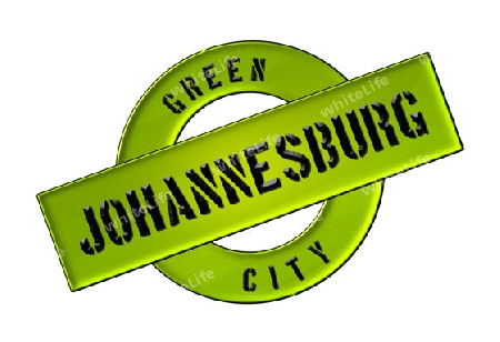 GREEN CITY JOHANNESBURG - Zeichen, Symbol, Banner fuer Prospekte, Flyer, Internet, ...