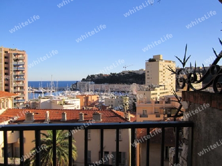 Blick auf den Hafen von Monaco