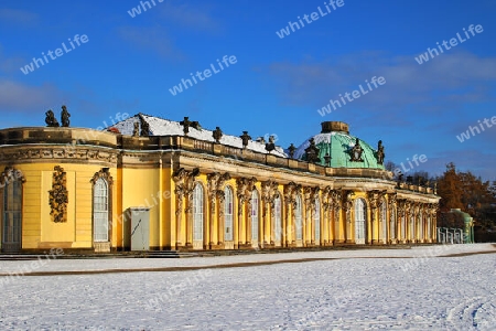 Schloss Sanssouci im Winter