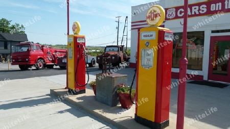 Route 66 Tankstelle Cars Galena Kansas (2)