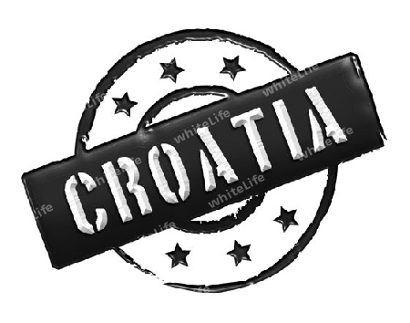 Sign and stamp named CROATIA for your presentation, for websites and many more.