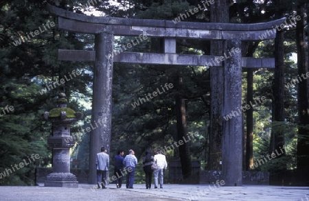 the historical Shrines of Nikko in the north of Tokyo in Japan in Asia,



