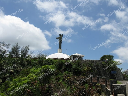 Dominikanische Republik.Puerto Plata. Christusfigur auf dem Pico Isabel de Torres