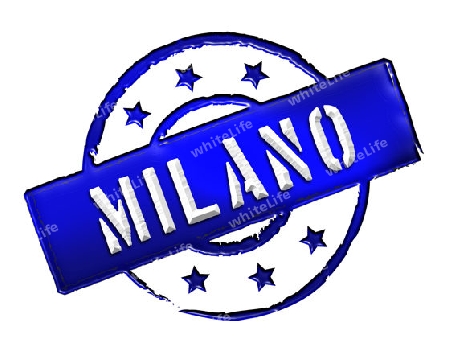 Sign and stamp for your presentation, for websites and many more named Milano
