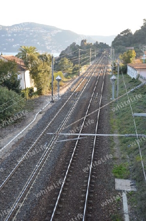 Eisenbahnlinie an der Kueste