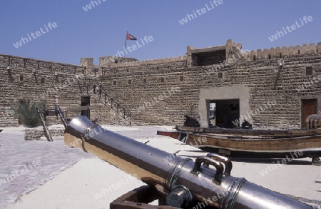 the Al Fahidi Fort in the old town in the city of Dubai in the Arab Emirates in the Gulf of Arabia.