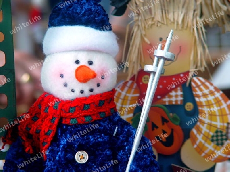 Crafts doll - frosty the snowman.